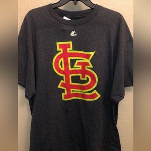 ST. LOUIS CARDINALS MAJESTIC TEE SHIRT